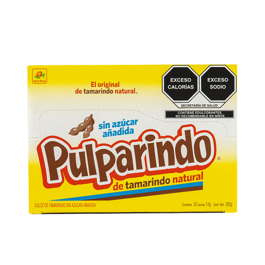 Pulparindo Sin Azúcar 20 piezas 14 grs