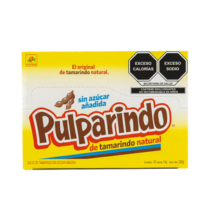 Pulparindo Sin Azúcar 20 piezas 14 grs