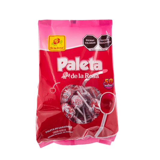 Paleta Jumbo Cereza 50 piezas 19 grs