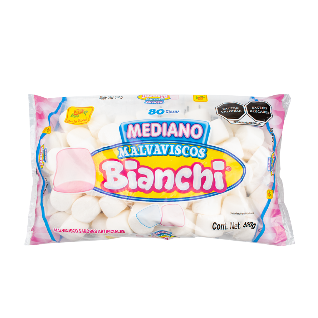 Bombón Bianchi Mediano Blanco/Rosa/Azul 400 grs