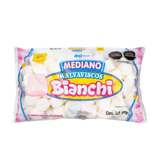 Bombón Bianchi Mediano Blanco/Rosa/Azul 400 grs