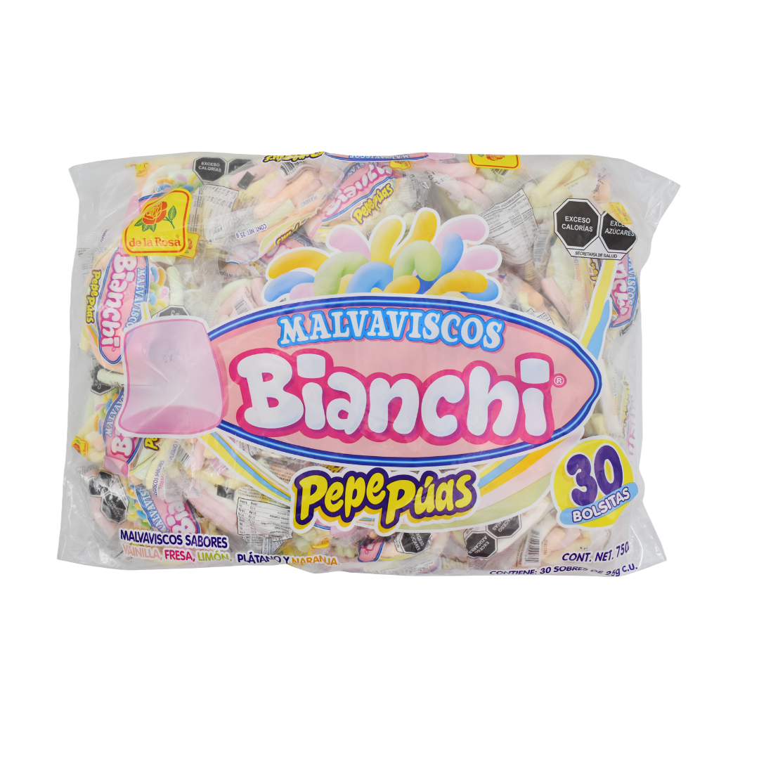 Bombón Bianchi Pepe Púas 30 piezas 25 grs