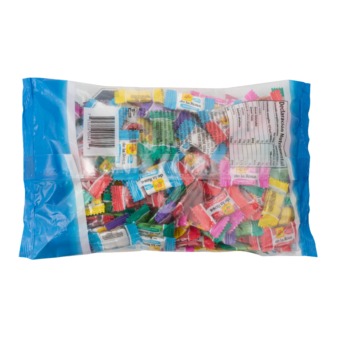 Chicle Dos Pastillas variedad de Colores 200 piezas 4.5 grs c/u.