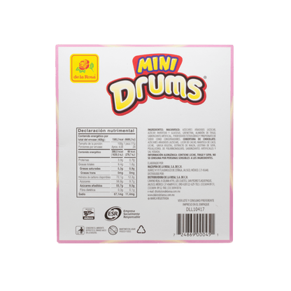 Mini Drums 24 piezas 17 grs c/u