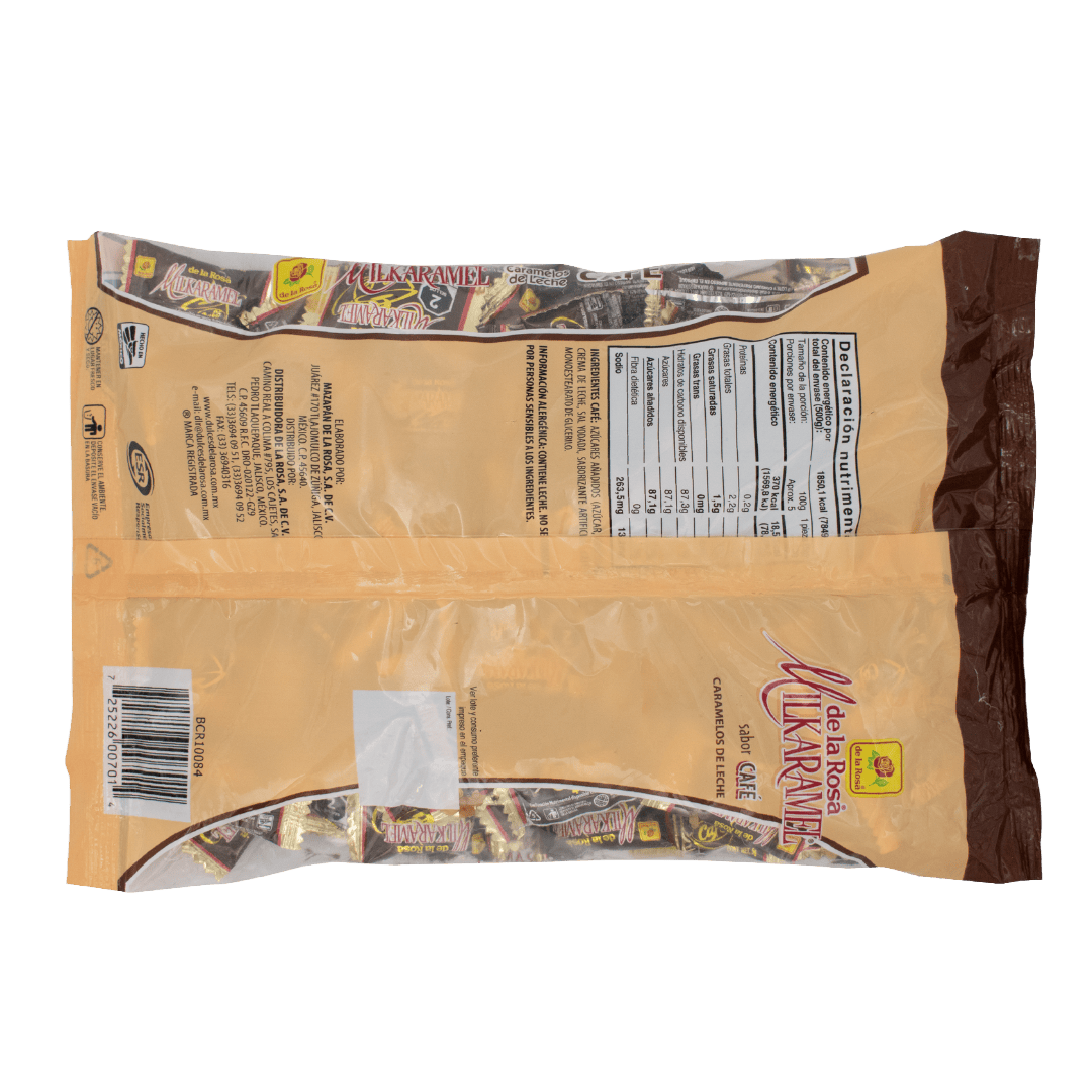 Caramelo Milkaramel café 100 piezas 500 grs