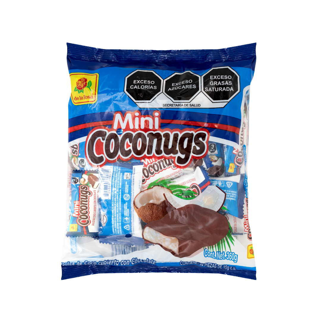 Mini Chocolate CocoNugs con Coco rallado 24 piezas 15 grs