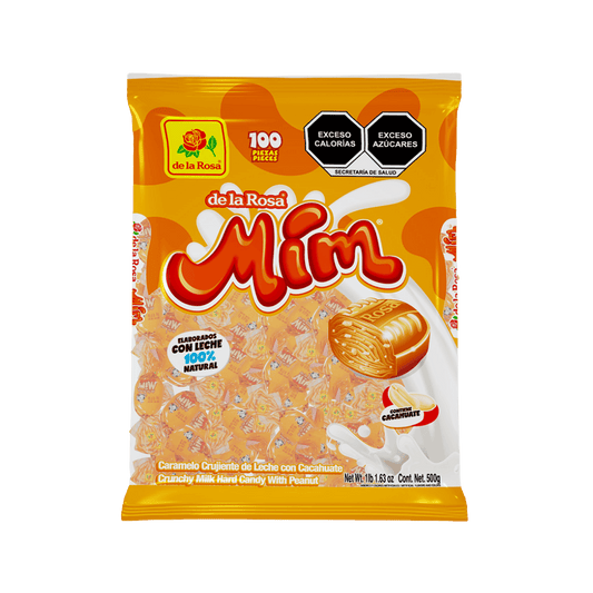 Caramelo Mim sabor Cacahuate 100 piezas 500 grs