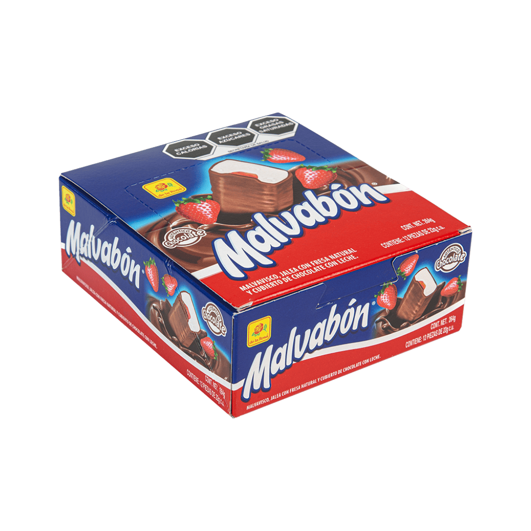 Malvabón Fresa 12 piezas 22 grs