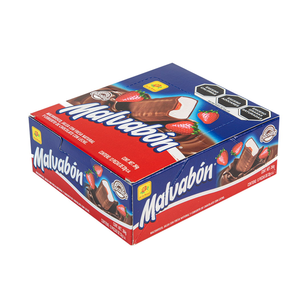 Malvabón Fresa 12 piezas 22 grs