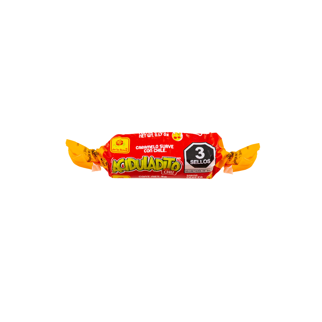 Caramelo Suave Aciduladito con Chile 100 piezas 5 grs