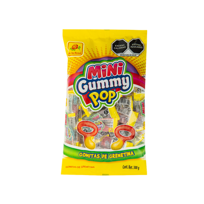 Gomitas Mini Gummy Pop Envoltura Individual 50 piezas 6 grs