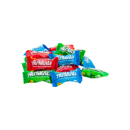 Chicle Airmints Surtido sabor Menta, Hierbabuena y Canela 70 piezas 420 grs