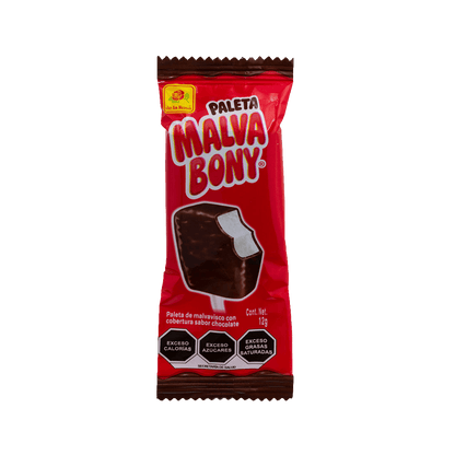 Paleta Malvabony Cubierto con Chocolate 40 piezas 12 grs