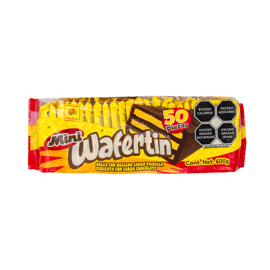 Galleta Mini Wafertin 50 piezas de 12 grs c.u.