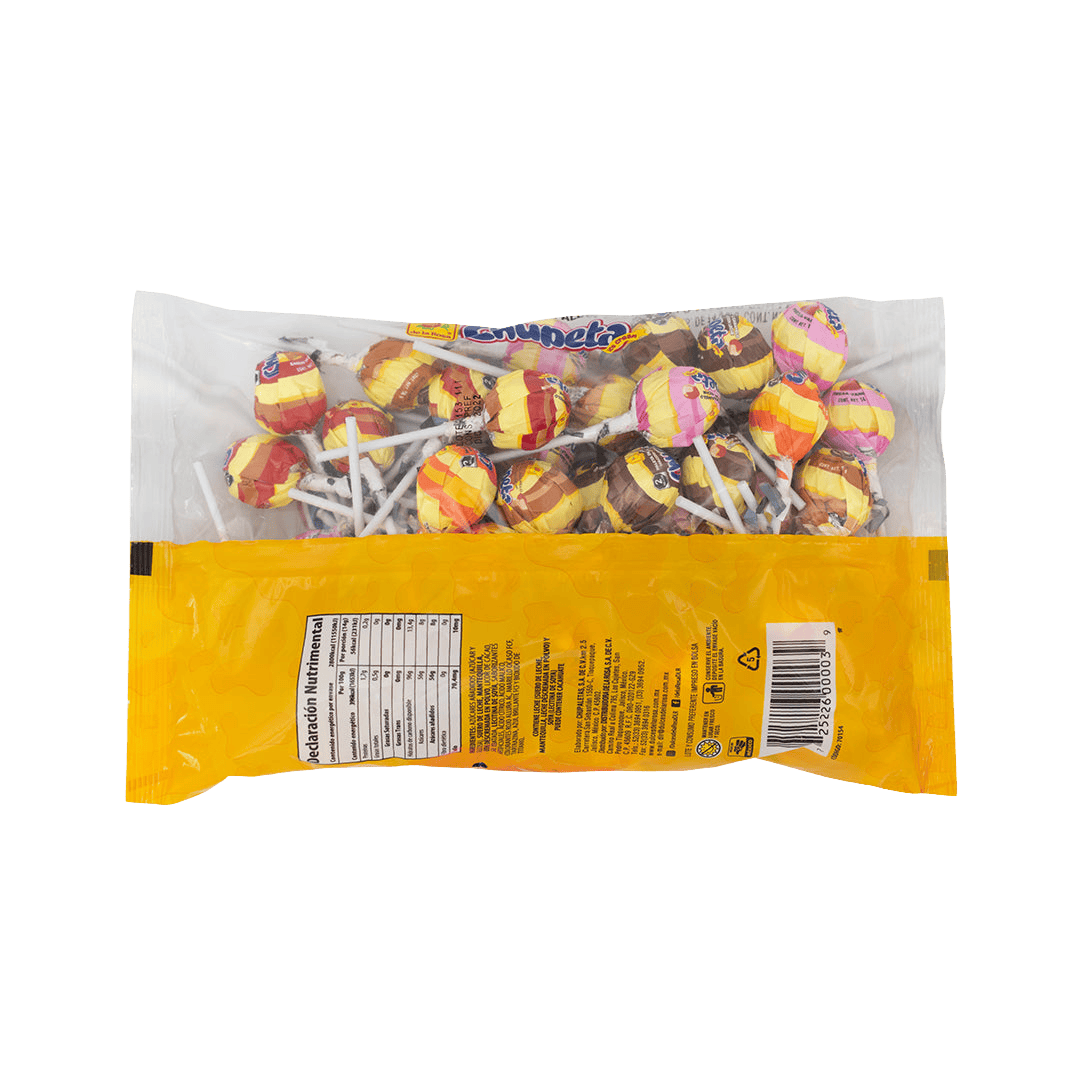 Chupeta Ice Cream Paleta 50 piezas 14 grs c/u