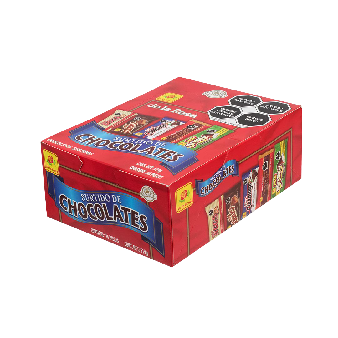 Surtido de chocolates, 36 piezas, 519 gr