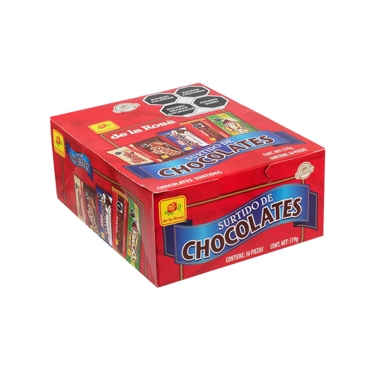 Surtido de chocolates, 36 piezas, 519 gr