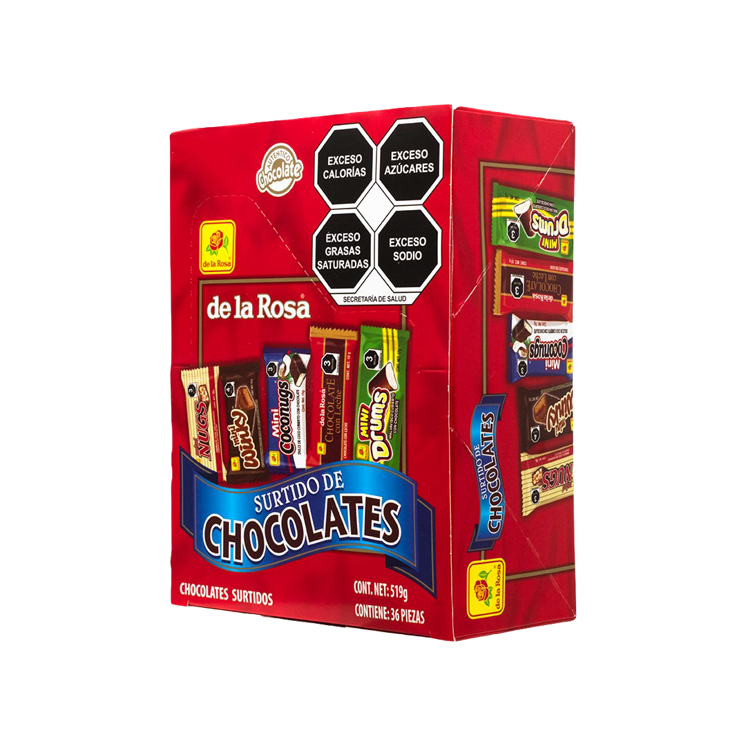 Surtido de chocolates, 36 piezas, 519 gr