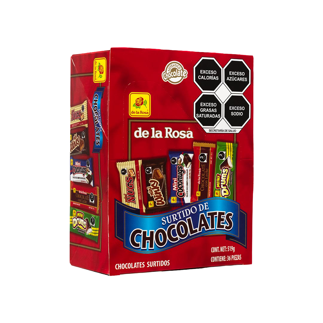 Surtido de chocolates, 36 piezas, 519 gr