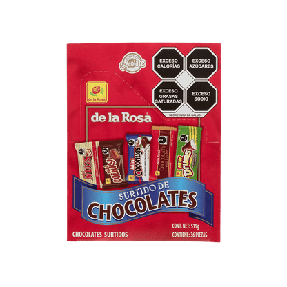 Surtido de chocolates, 36 piezas, 519 gr