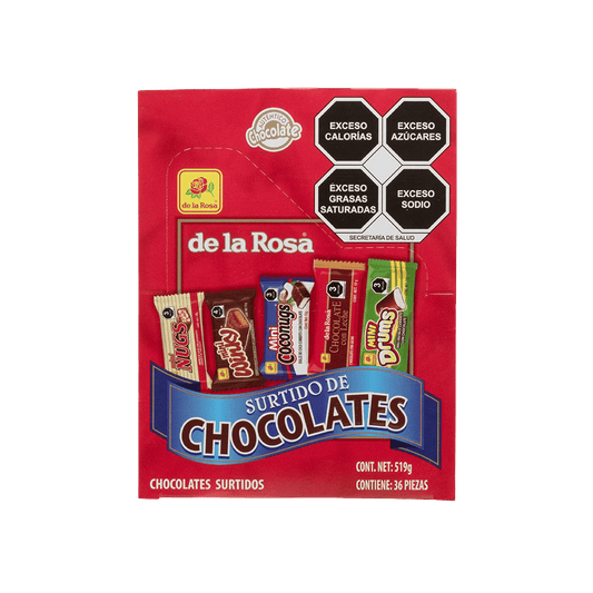 Surtido de chocolates, 36 piezas, 519 gr