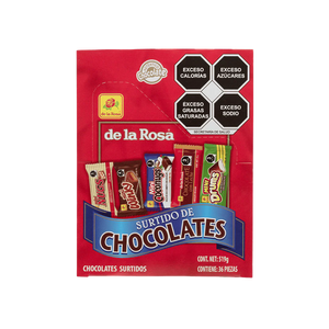 Surtido de chocolates 36 piezas 519 gr