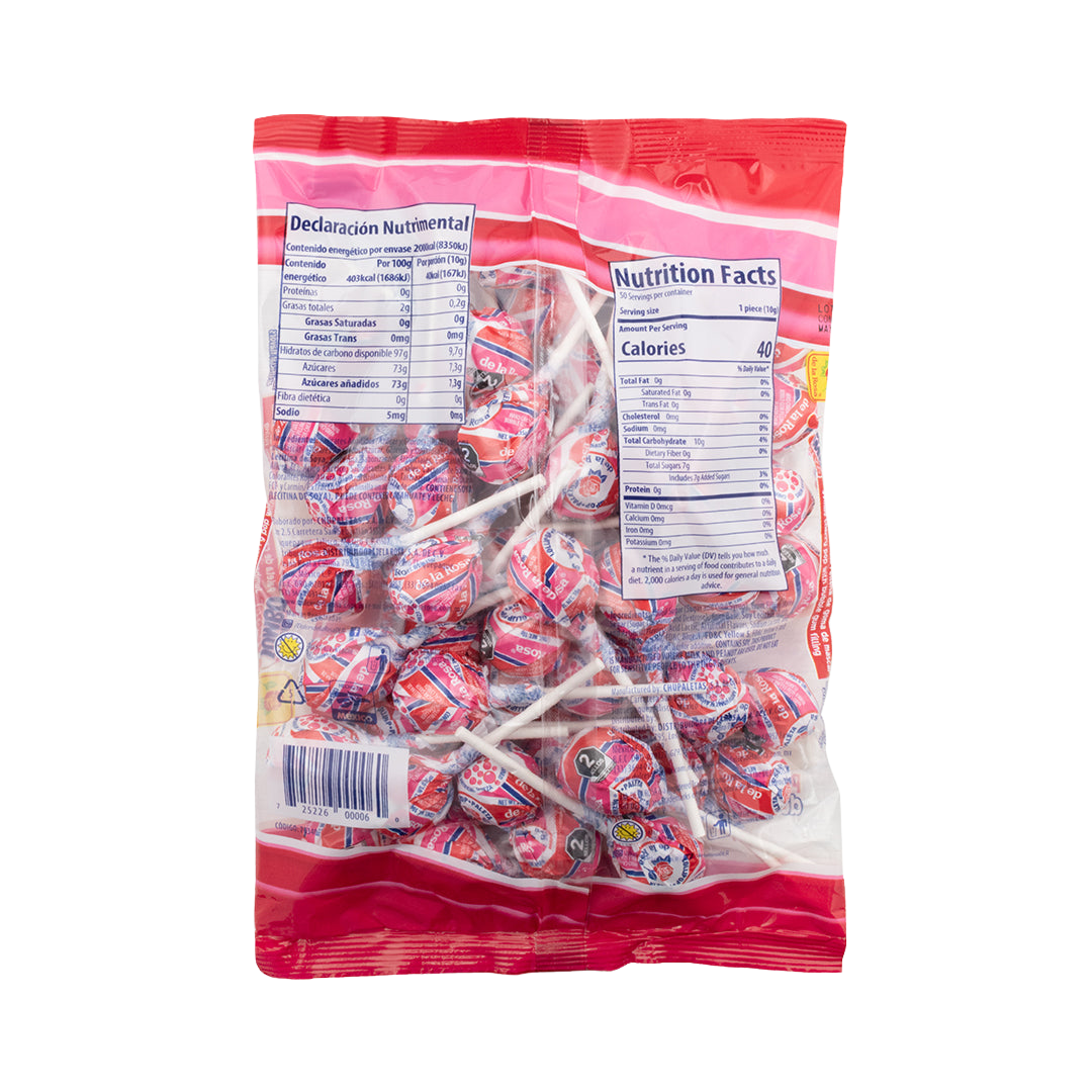 Paleta Mini Jumbo Cereza 50 piezas 10 grs
