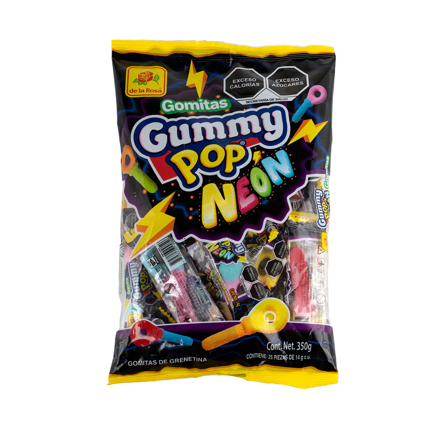 Gomitas Gummy Pop NEON 25 piezas 14 grs