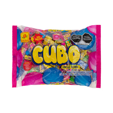 Chicle Cubo sabor a frutas 100 piezas 6 g c/u