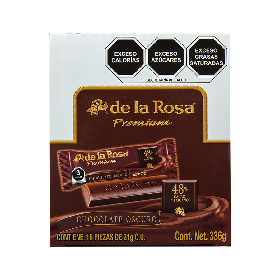 Chocolate Oscuro Premium 16 piezas 21 grs