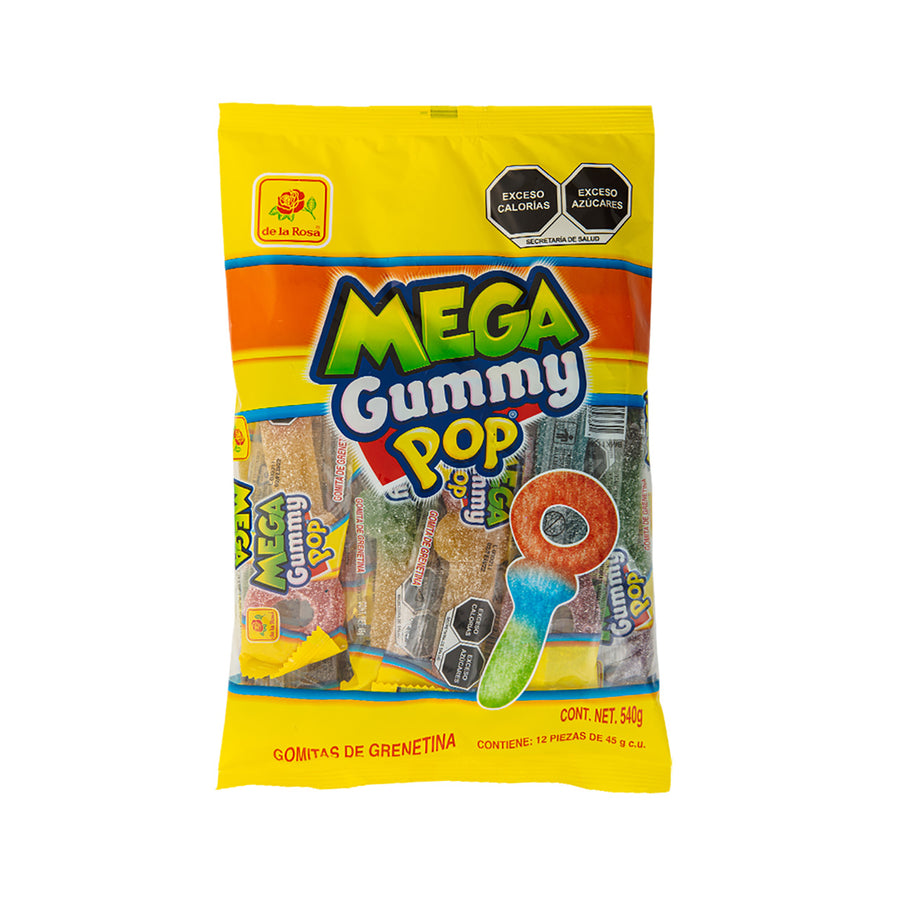 Mega Gummypop 12 piezas 45 grs