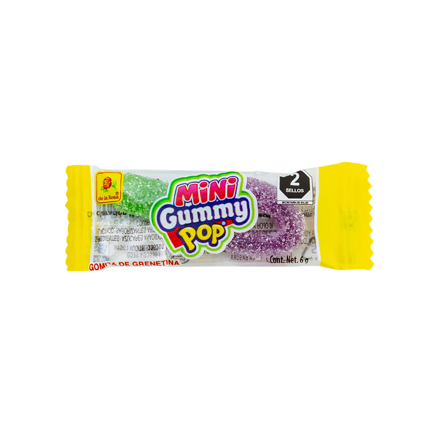 Gomitas Mini Gummy Pop Envoltura Individual 50 piezas 6 grs