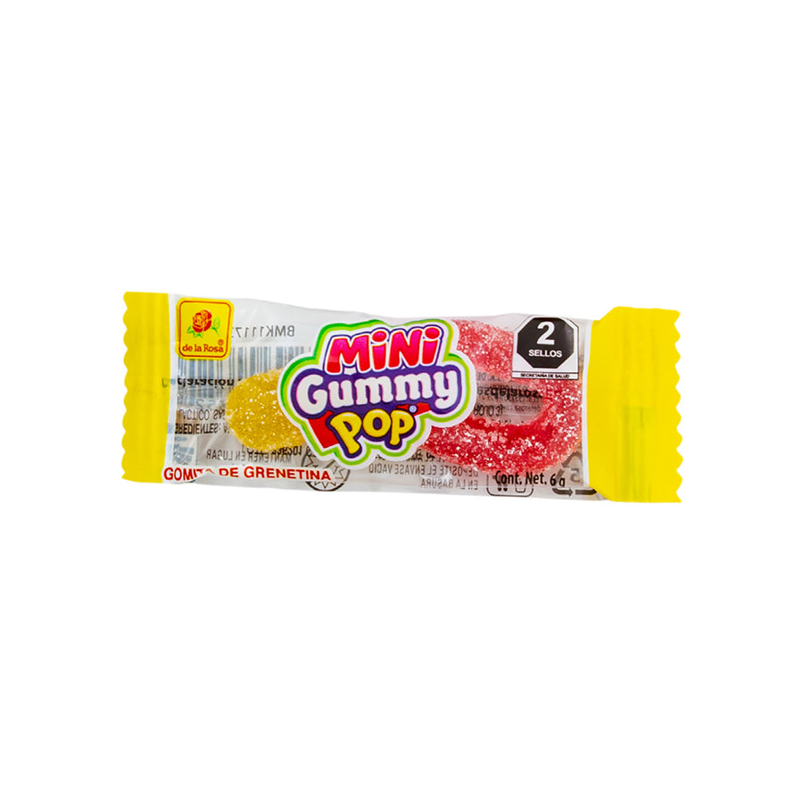 Gomitas Mini Gummy Pop Envoltura Individual 50 piezas 6 grs