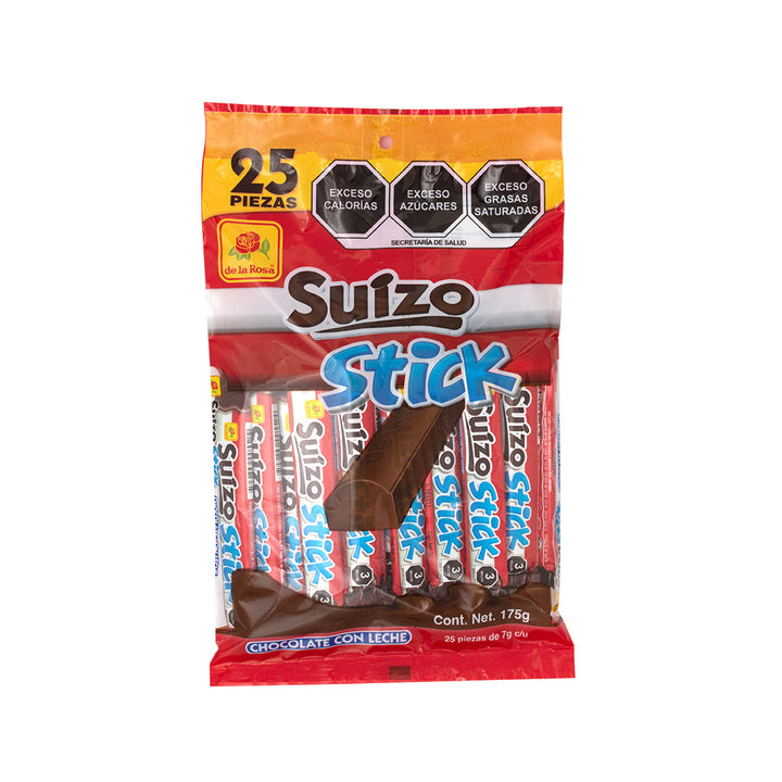 Chocolate Suizo Stick 25 piezas 7 grs c/u