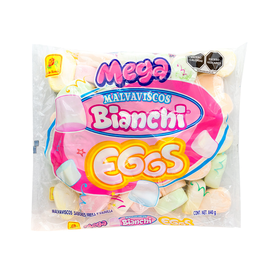 Bombón Mega Bianchi Eggs de colores 840 grs