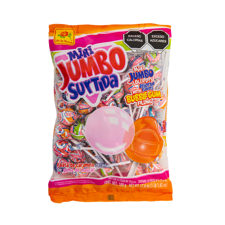 Paleta Mini Jumbo Surtida 50 piezas 10 grs