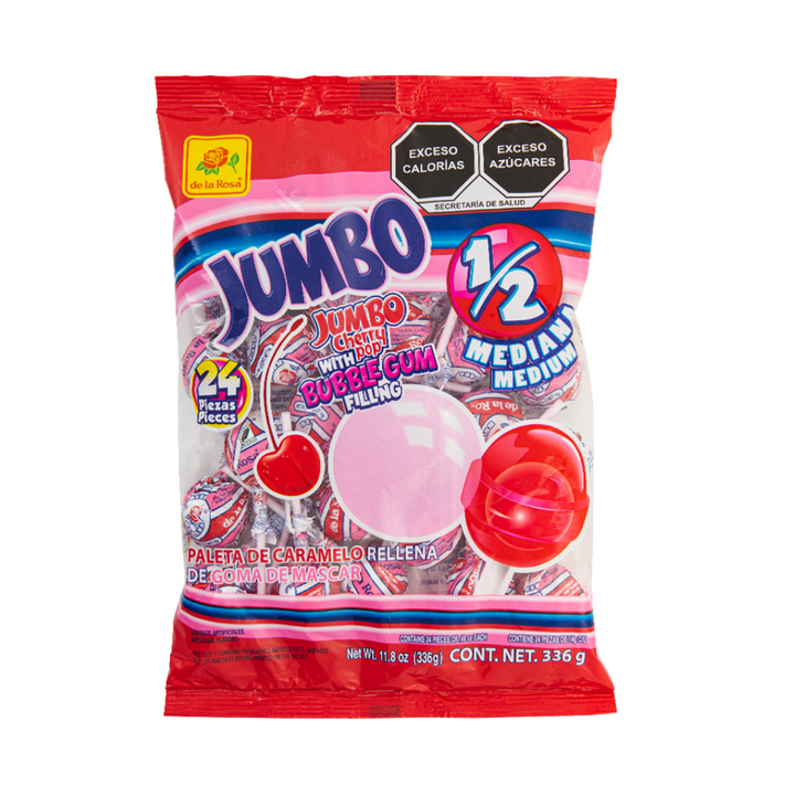 Paleta Jumbo Cereza Mediana 24 piezas 14 grs