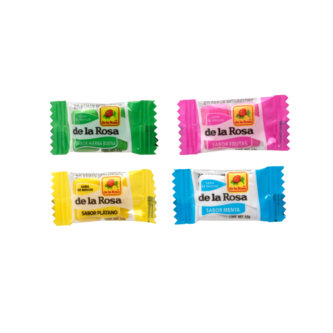 Chicle Dos Pastillas de Colores - De la Rosa – Tienda de la Rosa®